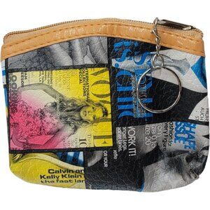Mini Zipper Pouch in vogue style 2 print
